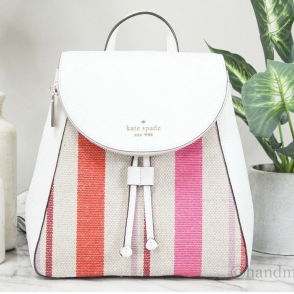 Kate Spade Leila Striped Canvas Medium
Flap Backpack (Multi) - Picture 1 of 6